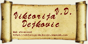 Viktorija Dejković vizit kartica